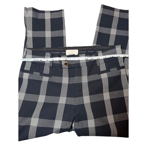 Anthropologie The Essential Slim Trousers  black plaid Pants Size 6 - Picture 6 of 9